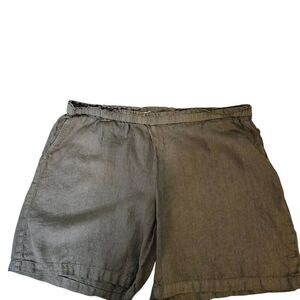 PureJill linen shorts, army green.  2X.  # 854